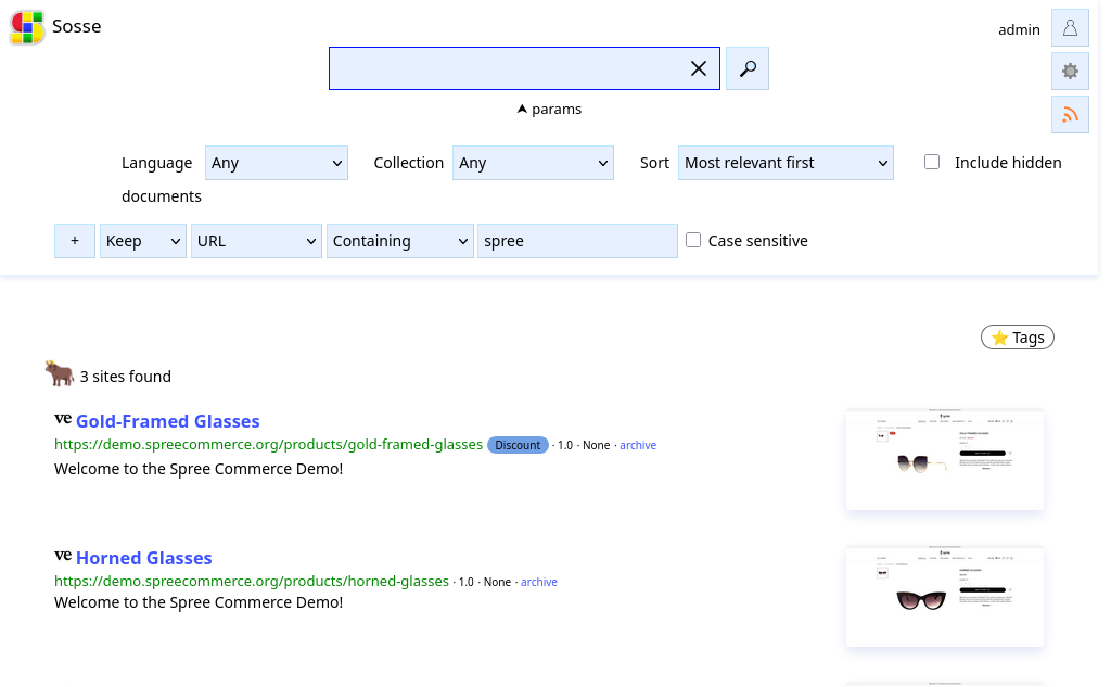 Screenshot showing tag-based detection