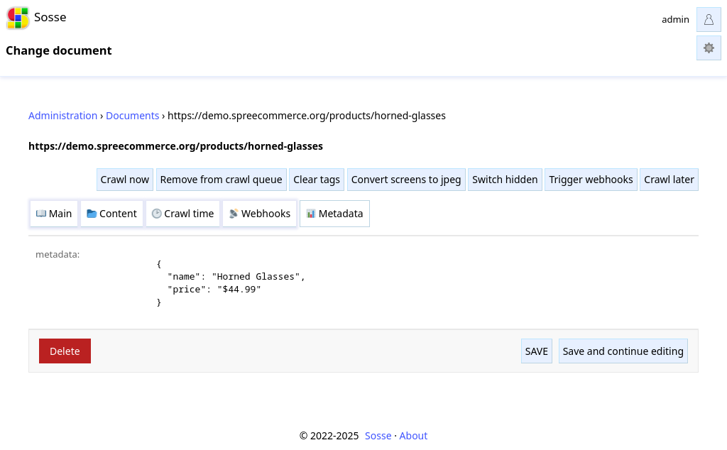 Screenshot showing tag-based detection