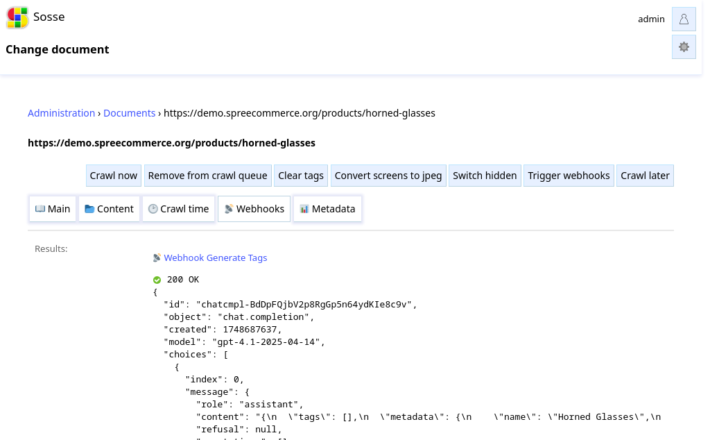 Screenshot showing tag-based detection