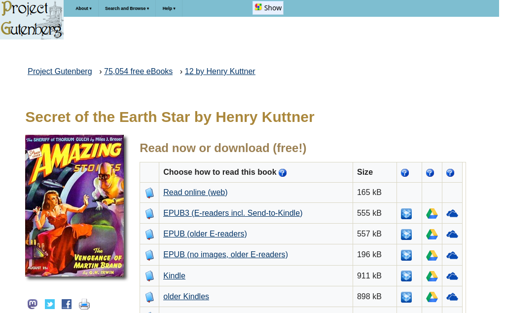 Book Information Page