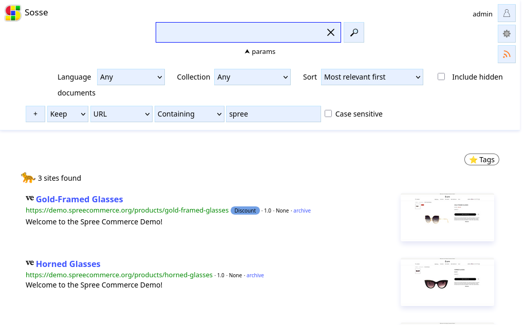 Screenshot showing tag-based detection
