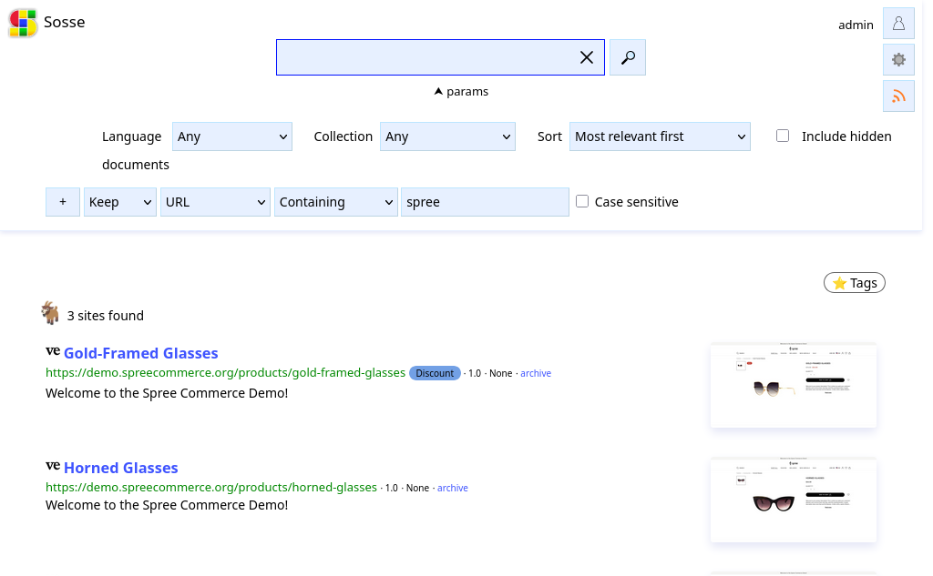 Screenshot showing tag-based detection